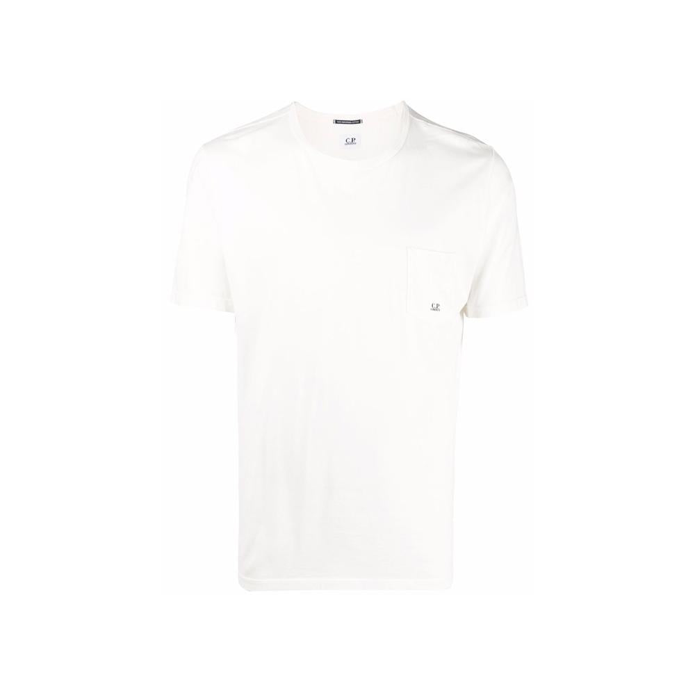 CP Company Mini Print Cotton T-Shirt for Men White