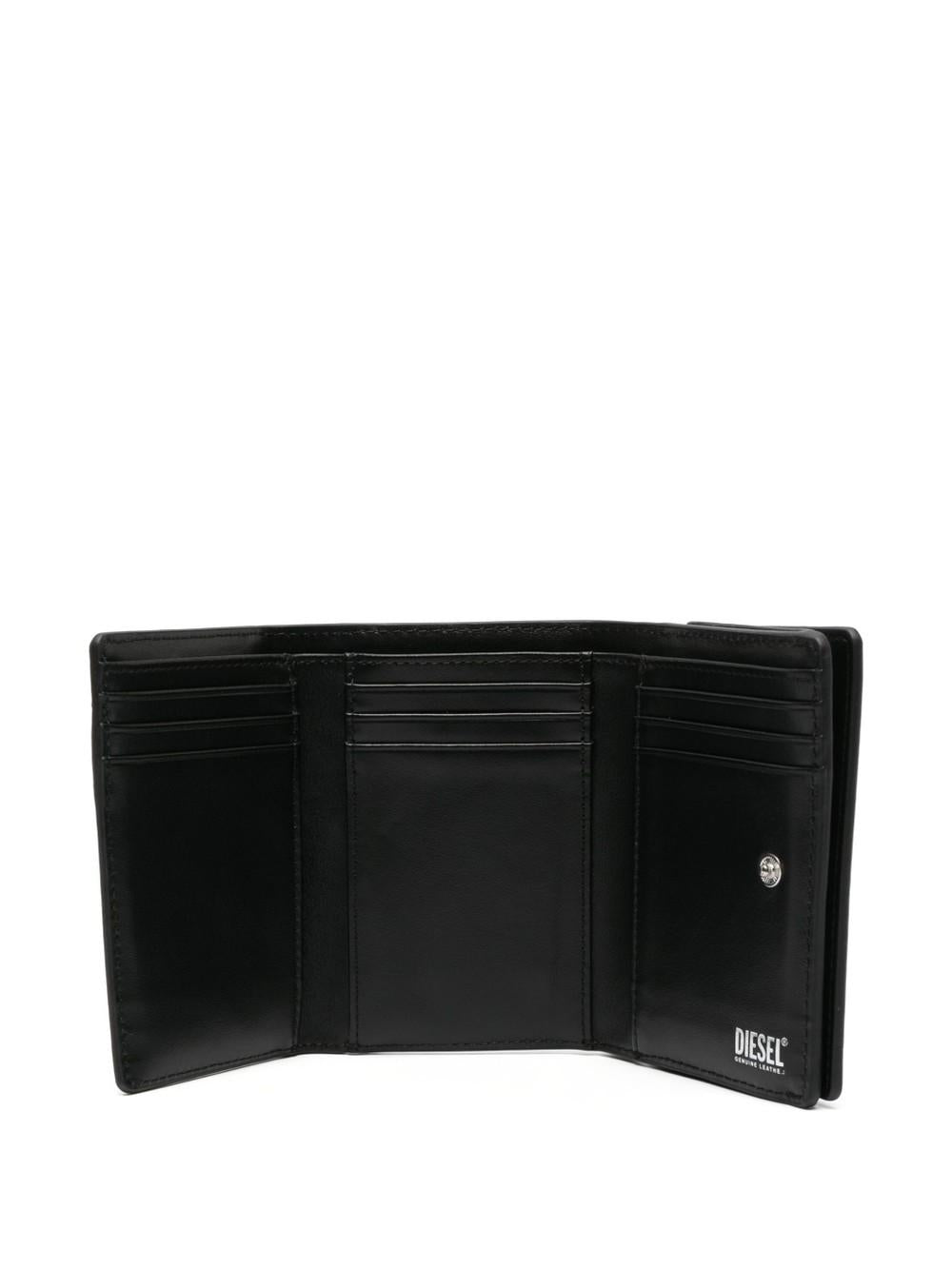 DIESEL Black Trifold Coin Wallet X09538PR818 T8013 X09538 PR818 T8013