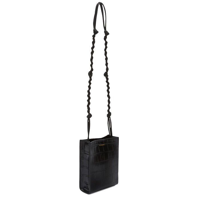 JIL SANDER Croc-Embossed Leather Tangle Small Crossbody Bag J07WG0001 P5359