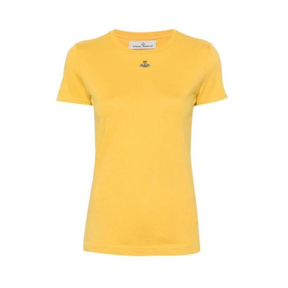 Vivienne Westwood Yellow Peru ORB Logo T-Shirt Unisex
