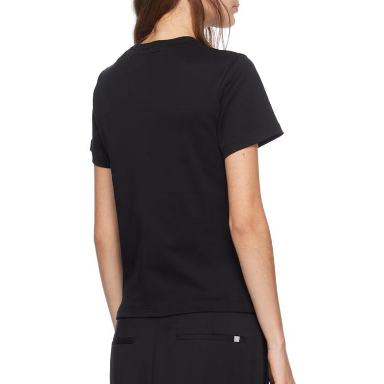 Helmut Lang Embroidered Logo Slim Fit Short Sleeve T-Shirt O06HW505 001