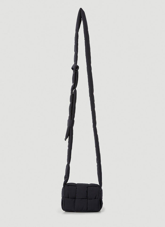 Bottega Veneta Candy Cassette Crossbody Bag Black Leather