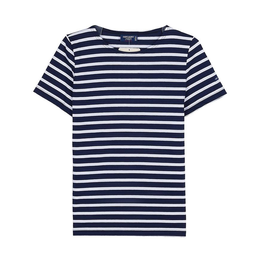 Saint James Etrille II Marine Neige Stripe Women’s T-Shirt