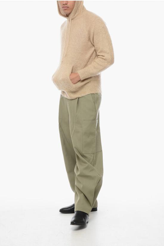 AURALEE Brushed Super Kid Mohair Hooded Knit Sweater A23AP 01KM