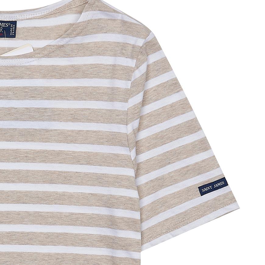 Saint James Unisex Levant Short Sleeve T-Shirt 9863 5I NATUREL NEIGE