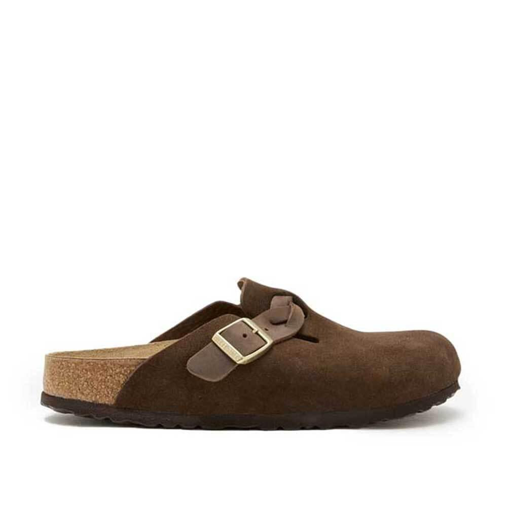 Birkenstock Boston Braided Sandals - Carafe Brown Unisex 1031716