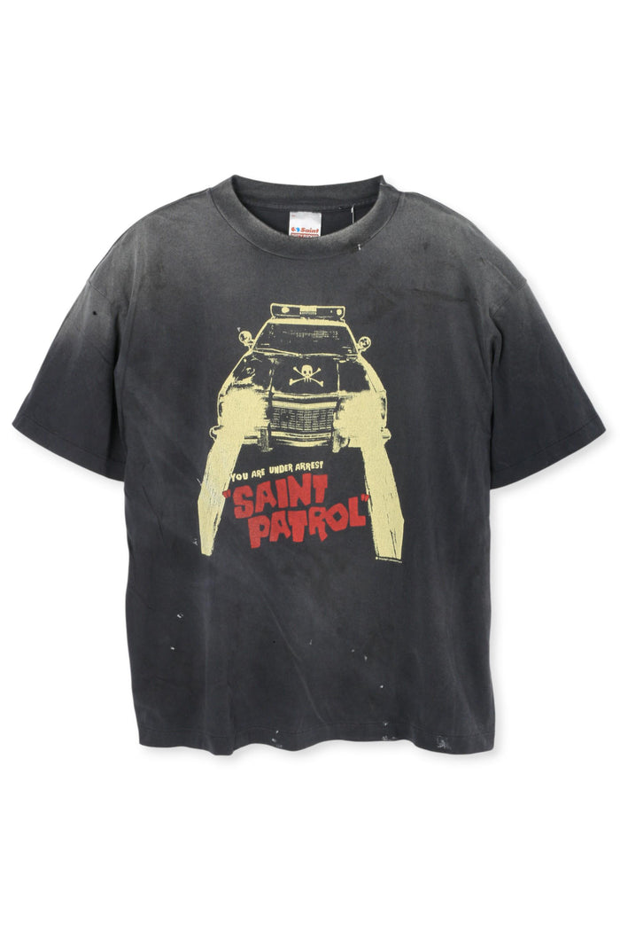SAINT MICHAEL Black SAINT PATROL Short Sleeve T-Shirt