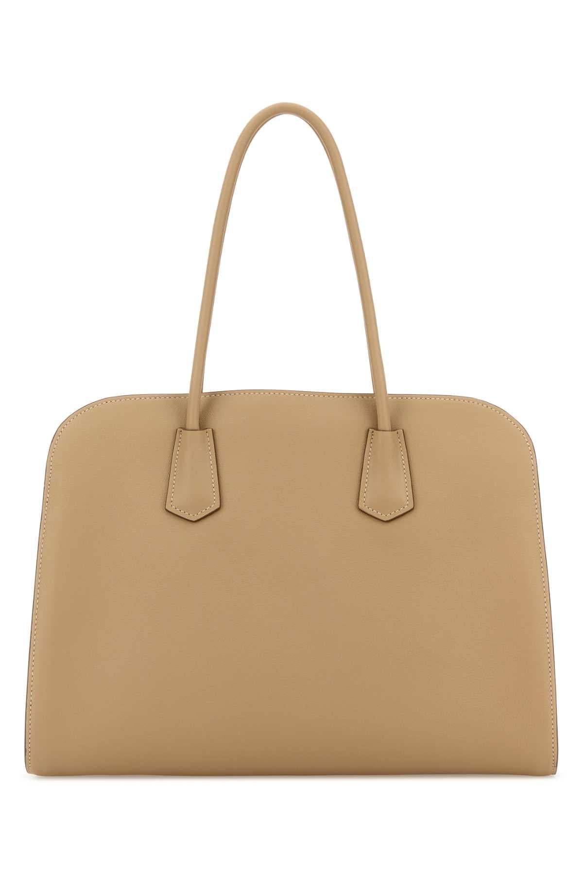 PRADA Leather Tote Bag Brown