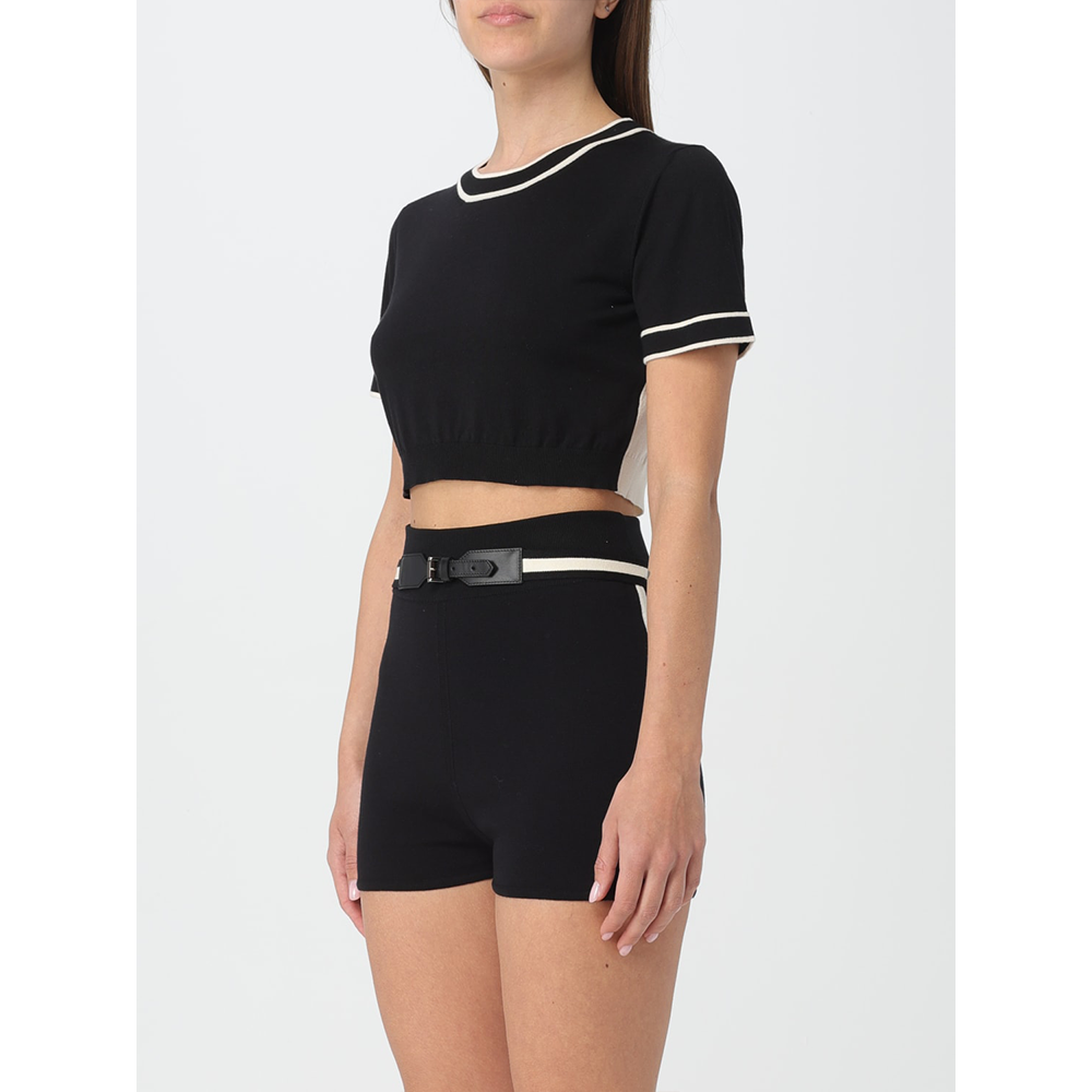 Max Mara Contrast Knit Crop Top 2411361042600