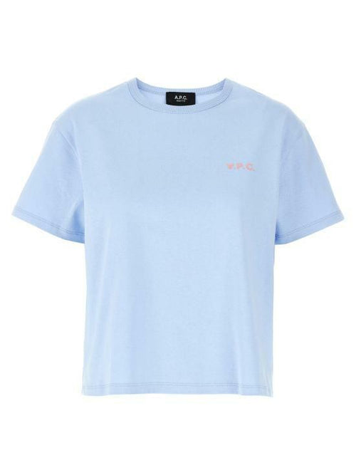 A.P.C. Boxy PETIT VPC Logo T-Shirt Women’s Ivory Cotton