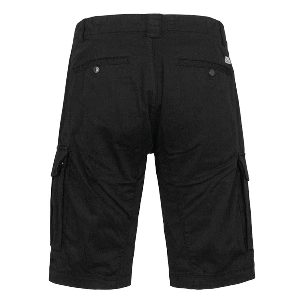 CP Company Lens Cargo Shorts Black Cotton Men’s