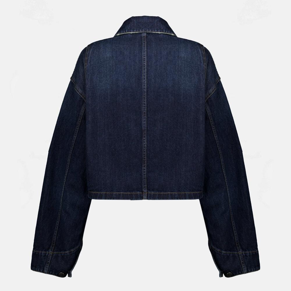 PRADA Women’s Cropped Denim Jacket Black