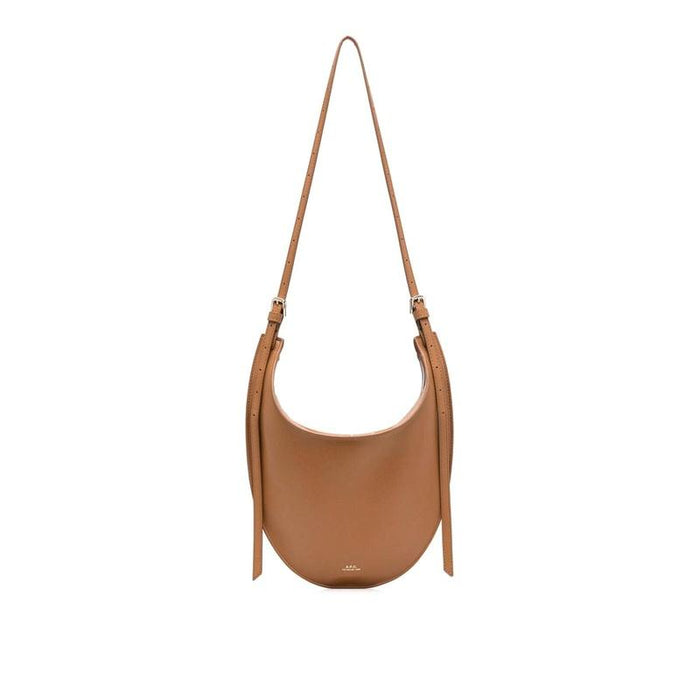 A.P.C. Iris Small Crossbody Bag Brown Leather Shoulder Bag