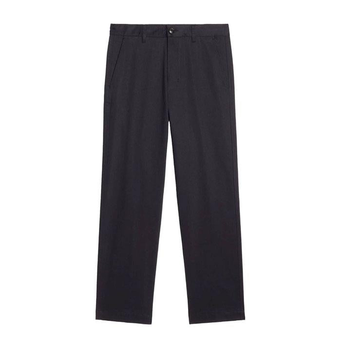 AMI Men’s Straight Chino Pants Classic Cotton Black