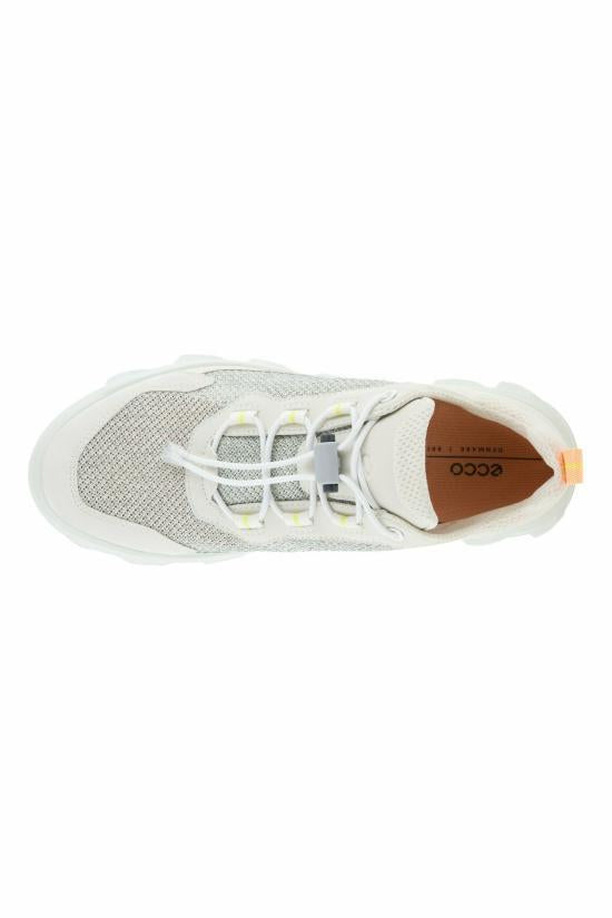 ecco Leather Low-Top Sneakers for Men 82026360330 WHITE CONCRETE DOM