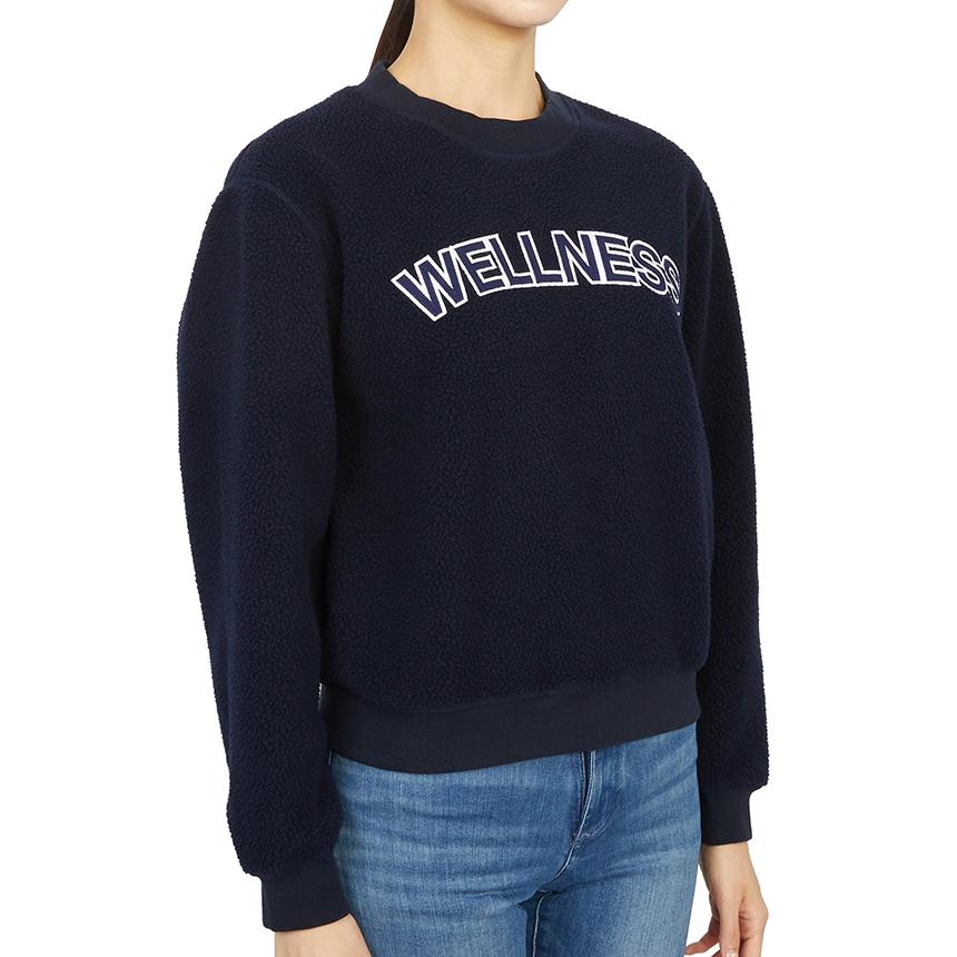 SPORTY&RICH Women’s Navy Crewneck Sweatshirt