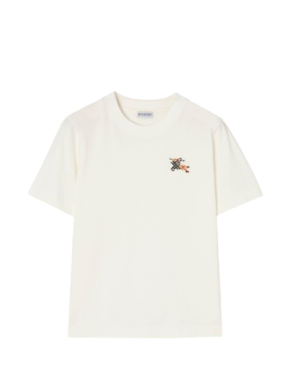 BURBERRY Short Sleeve T-Shirt Women’s Casual Tee White Cotton
