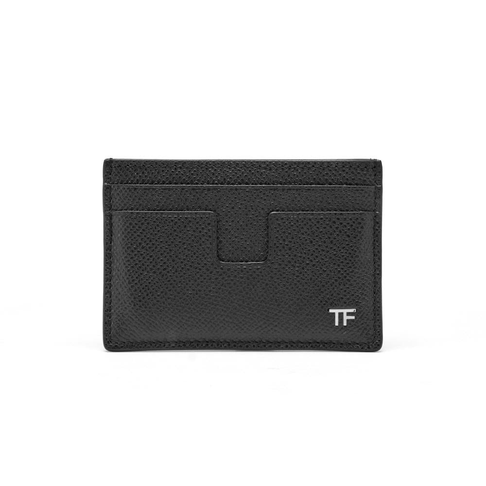 TOM FORD Small Grain Leather Men’s Card Holder Wallet