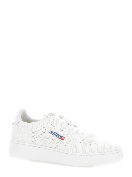 AUTRY White Leather Low-Top Sneakers for Women