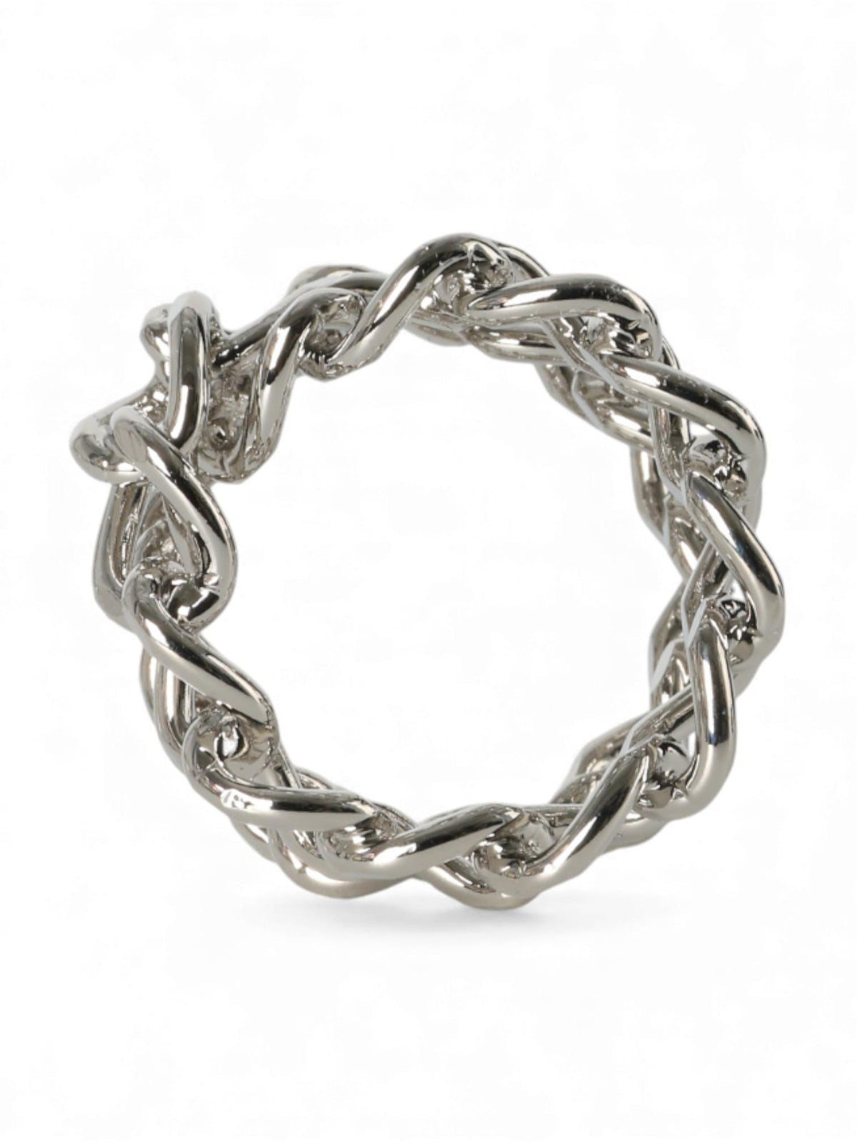Dries Van Noten Silver Double Chain Ring Unisex Jewelry 242018239061952