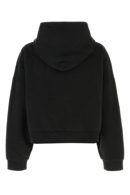 Entire Studios Oversized Pullover Hoodie Sweatshirt Black Women’s ES2125 SOSOOT