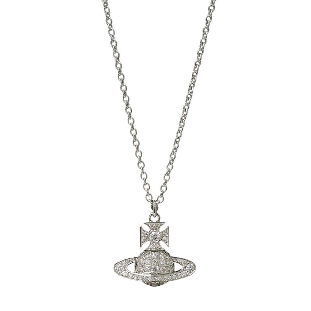 Vivienne Westwood Carmella Pendant Necklace for Women Silver Tone