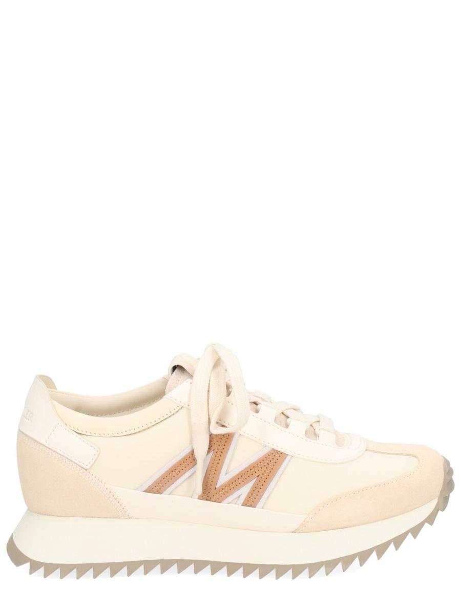 Moncler White Leather Low-Top Sneakers Women’s