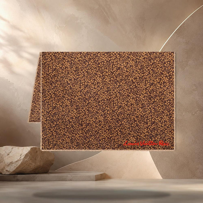 Louis Vuitton Safari Stole Brown Scarf M98151