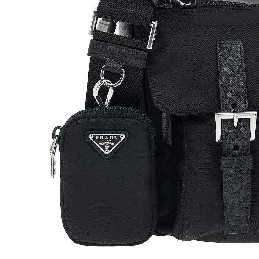 PRADA Re-Nylon Black Shoulder Bag for Women