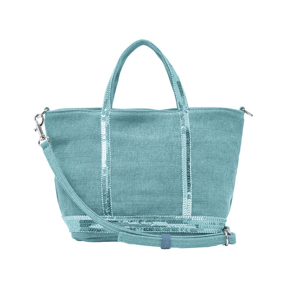 Vanessa Bruno Cabas Sequin Linen Zip Mini Women’s Tote Bag 0PVE31 V40410 701