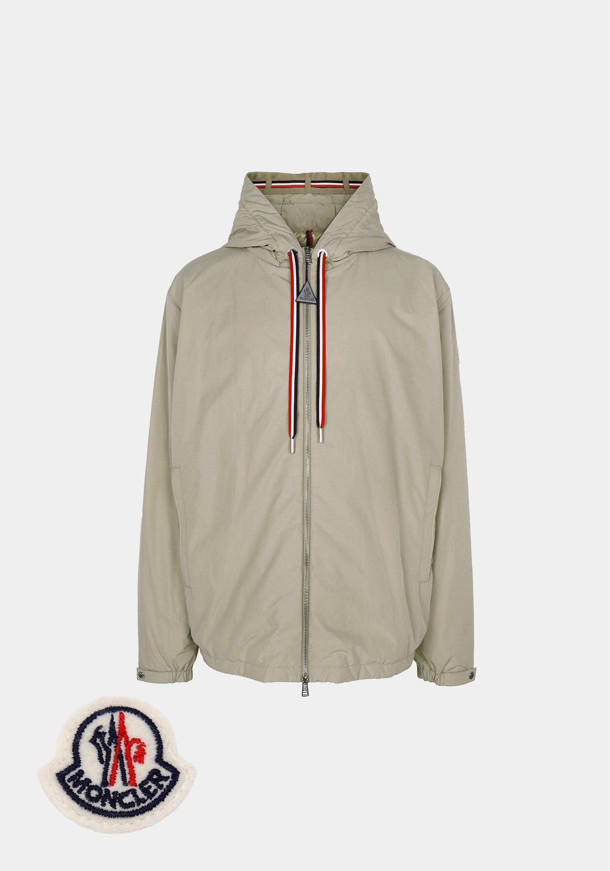 Moncler Beige CEROU Lightweight Goose Down Zip Jacket