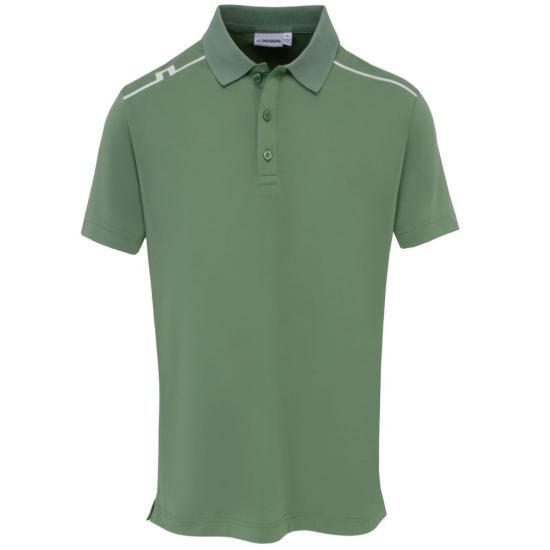 J LINDEBERG Lionel Polo Shirt Men’s Cotton Short S GMJT14643M286 HEDGE GREEN DOM