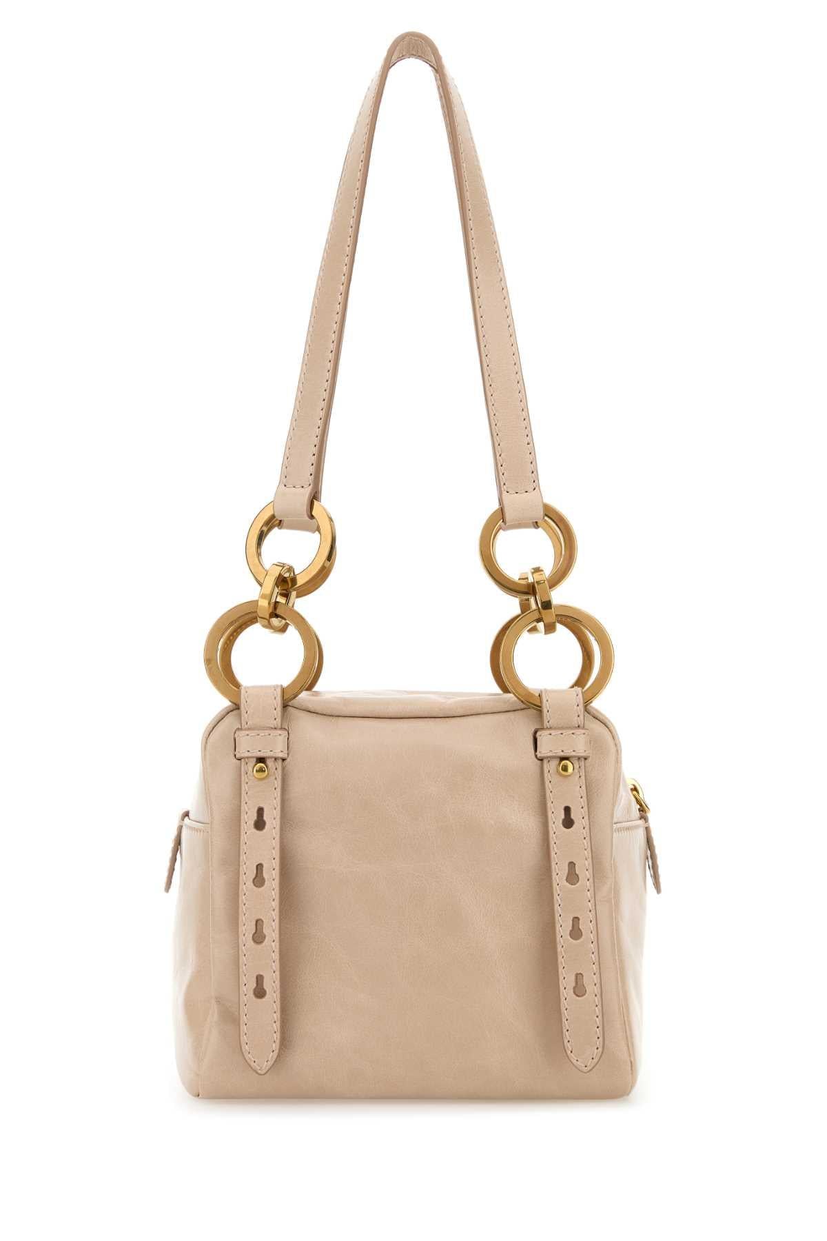 PRADA Leather Shoulder Bag Brown