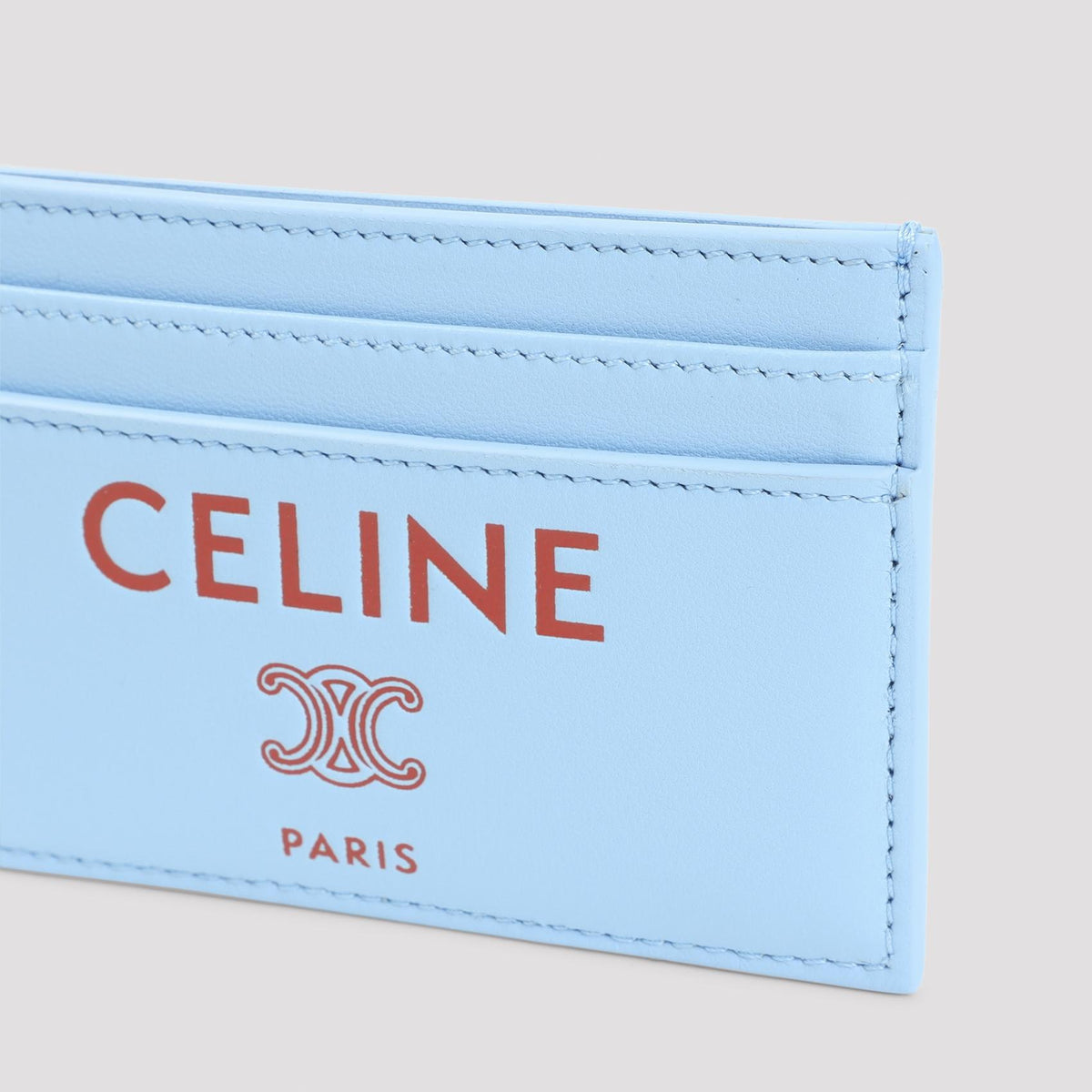 CELINE Leather Card Holder Wallet
