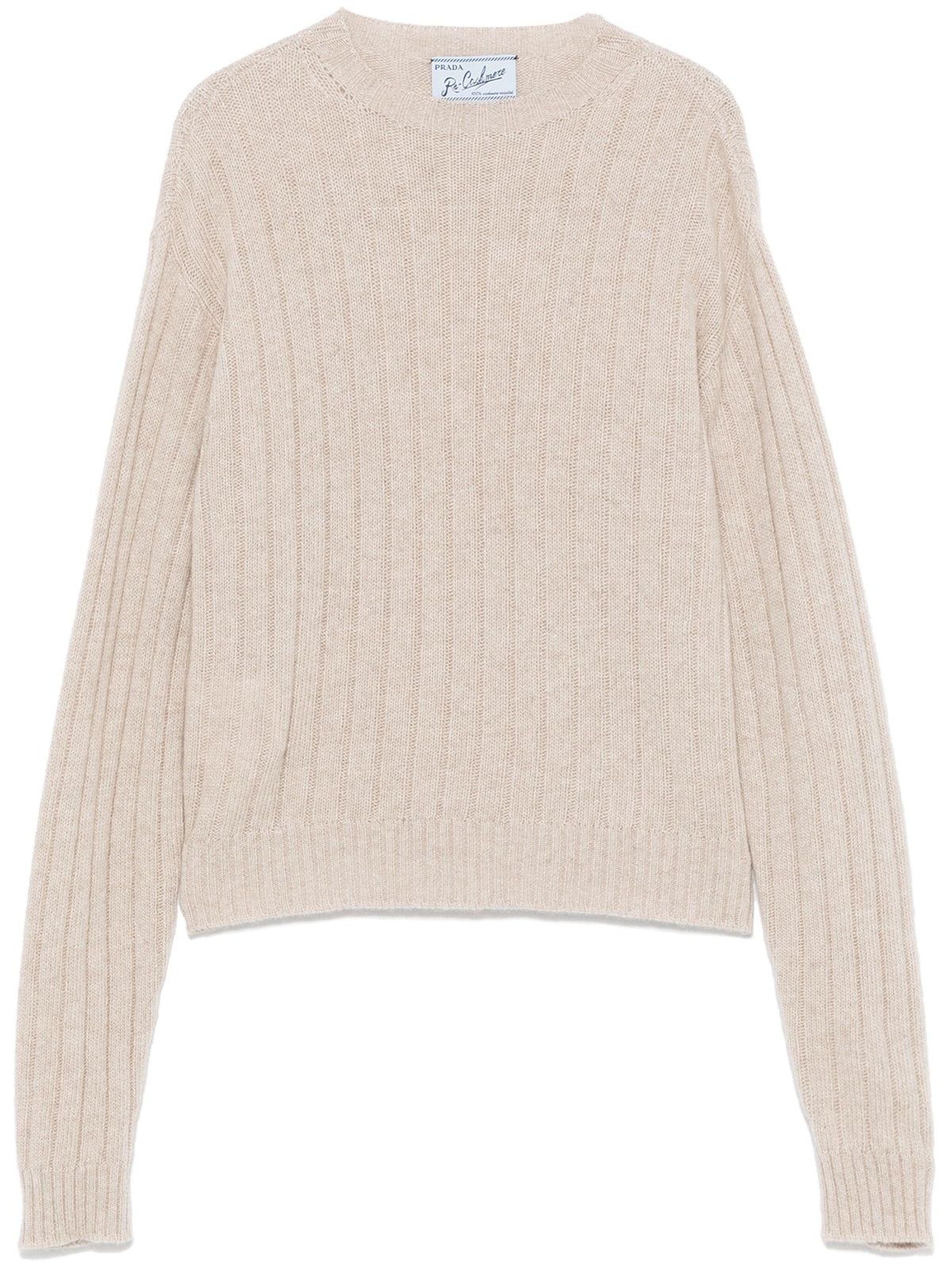 PRADA Wool Round Neck Knit Sweater for Women