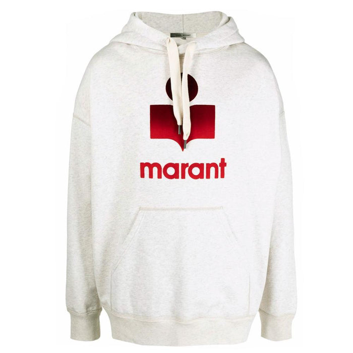 Isabel Marant Logo Fleece Hoodie Men’s Black Cotton Pullover