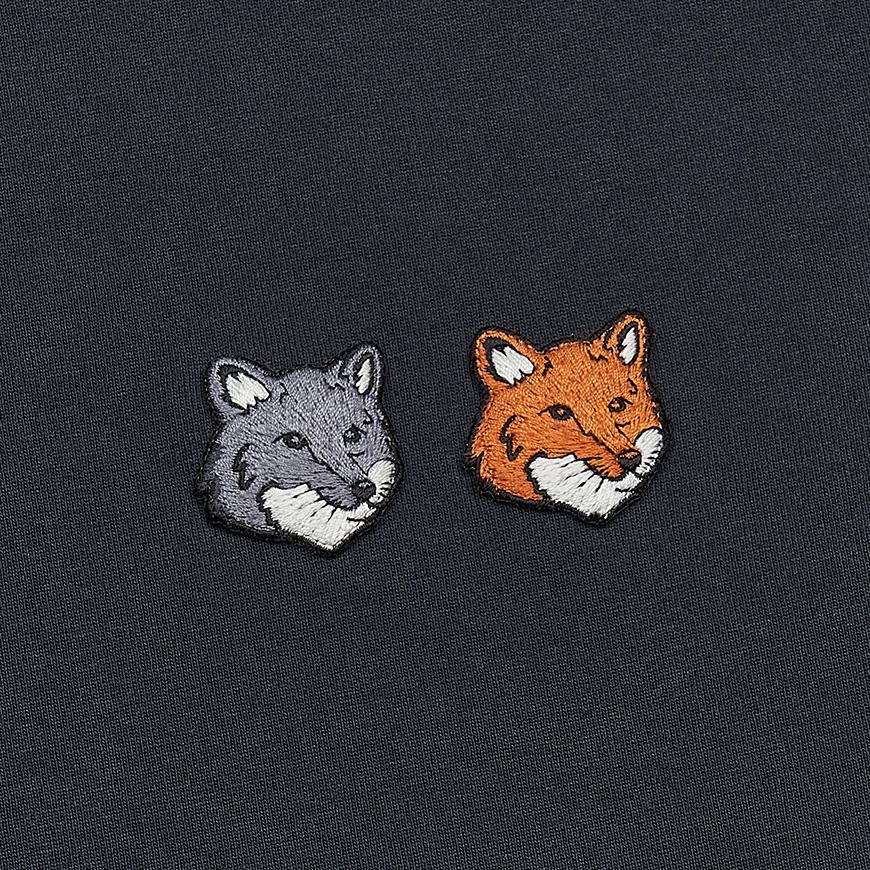 Maison Kitsune Double Bold Fox Logo T-Shirt Men’s White Cotton