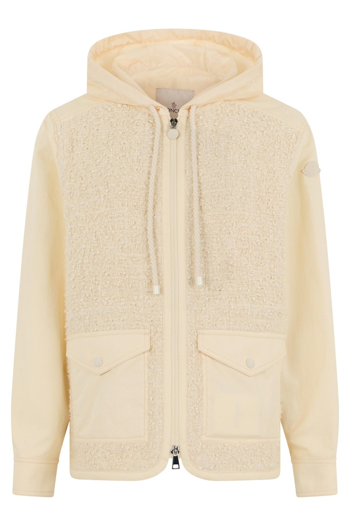 Moncler White Casual Jacket for Women