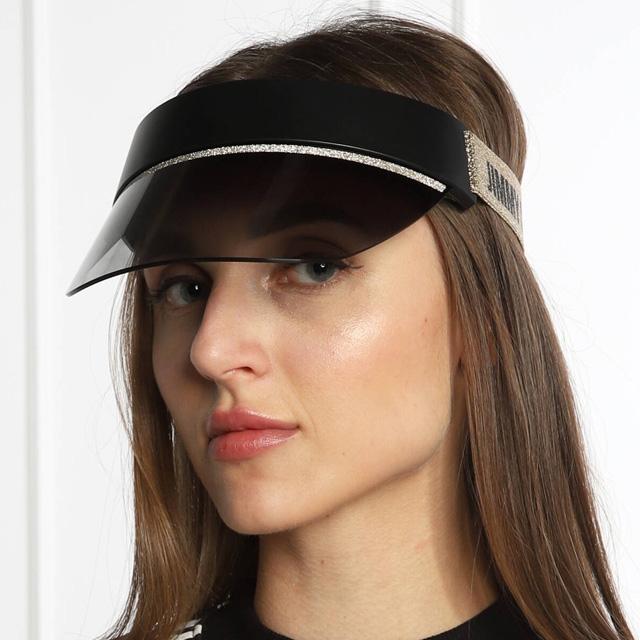 Jimmy Choo Black Gold Pearl Sun Visor Sunglasses Unisex CALIX 2M29O