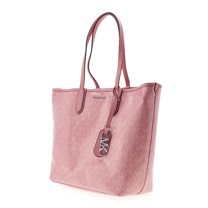 Michael Kors Eliza Large Tote Bag Pink Womens Leather Tote