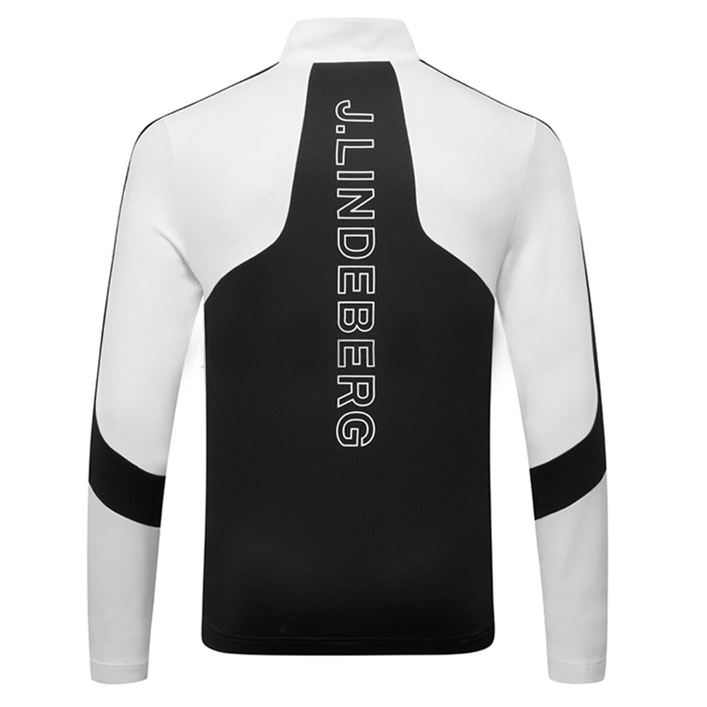 J LINDEBERG CARL Mid Layer Half Zip T-Shirt Black Men’s