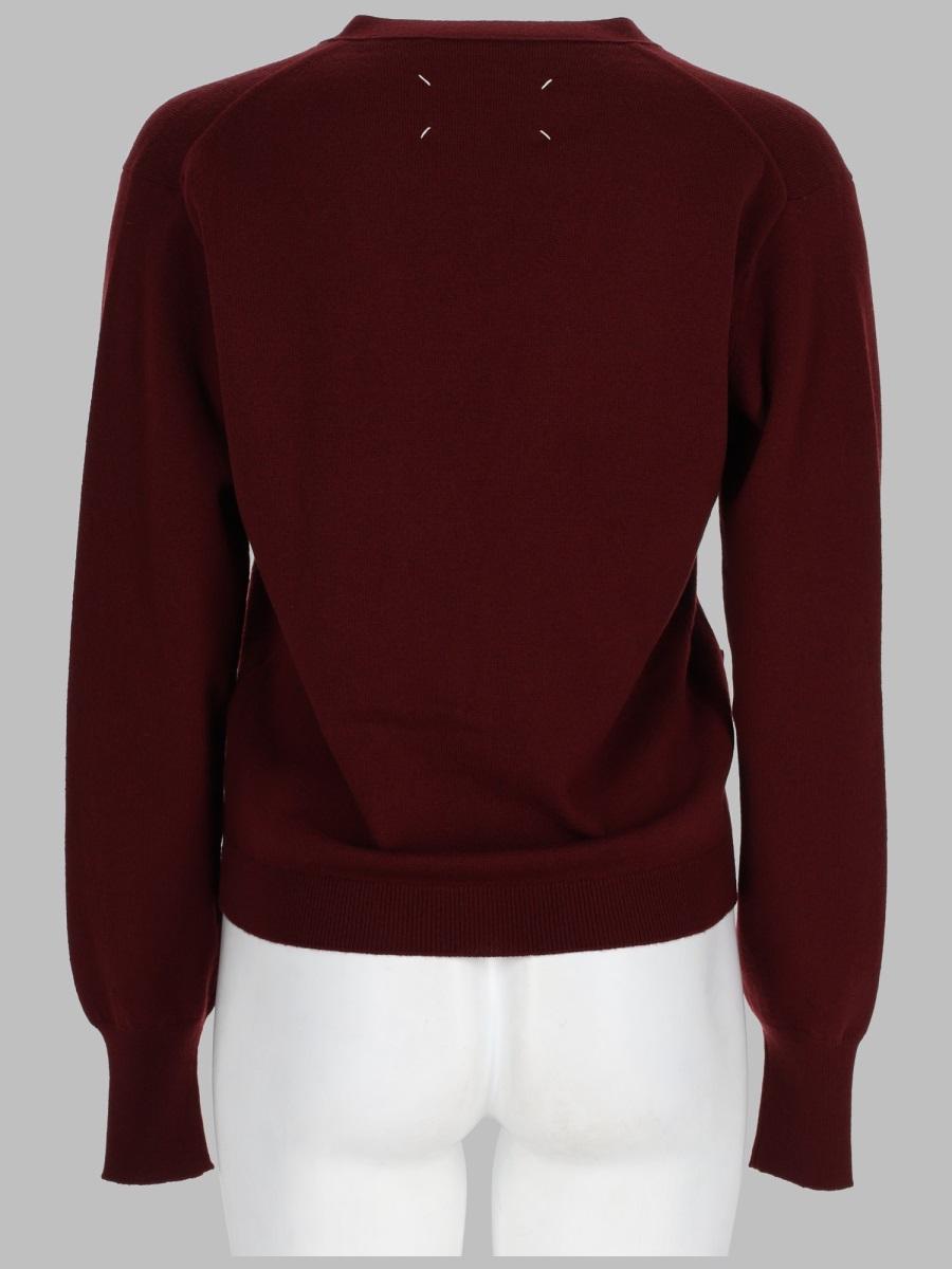 Maison Margiela Beige Wool Knit Cardigan