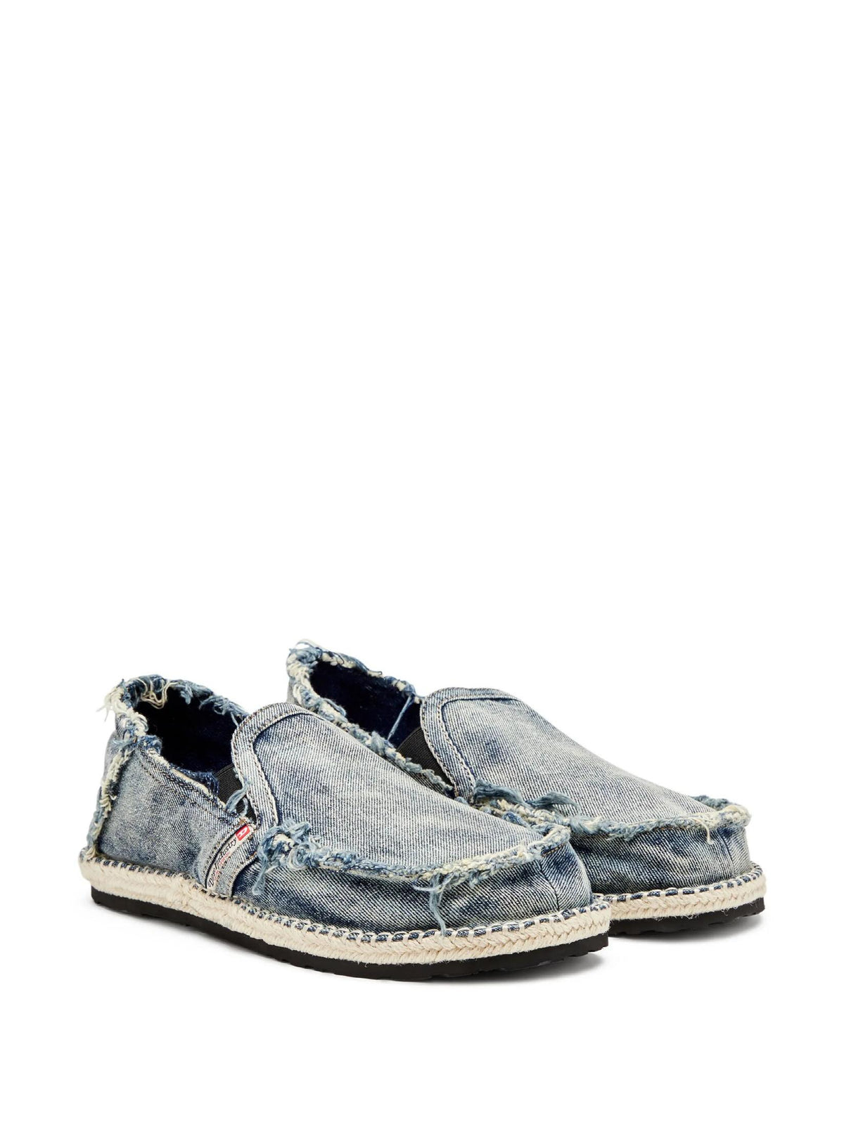 DIESEL Blue Denim Beige Espadrille Loafers Y03539 P0585 HA378 Y03539P0585 HA378