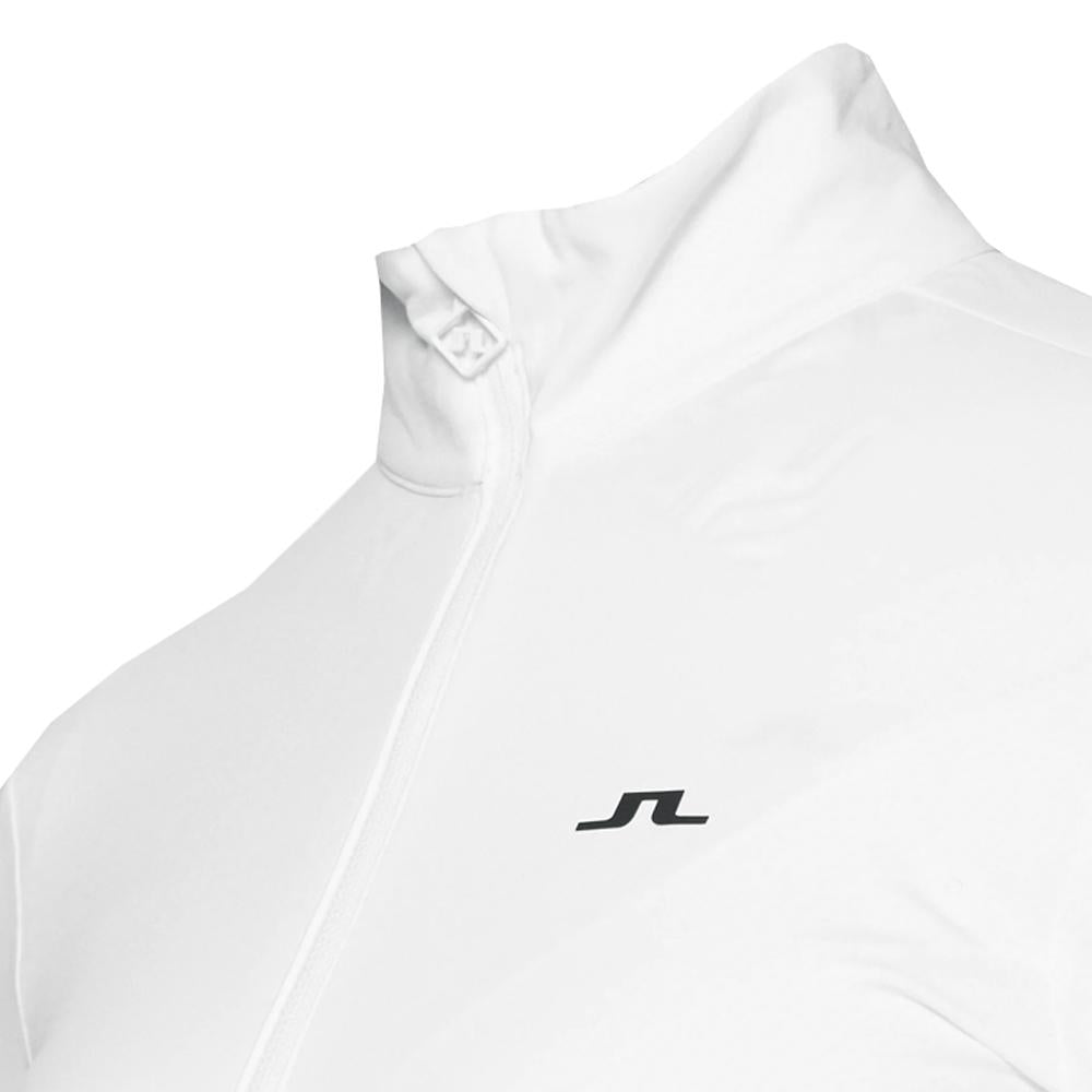 J LINDEBERG Lauryn Logo Half-Zip T-Shirt Women’s White