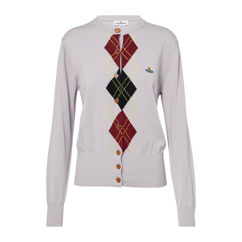 Vivienne Westwood Argyle Knit Cardigan