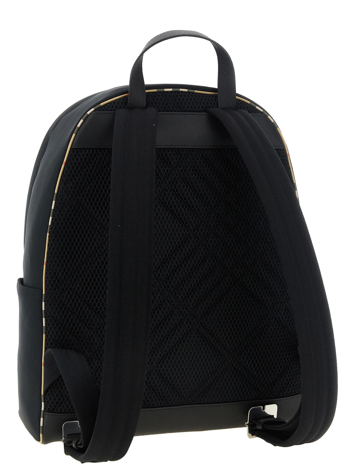 BURBERRY Black Nylon Logo Backpack