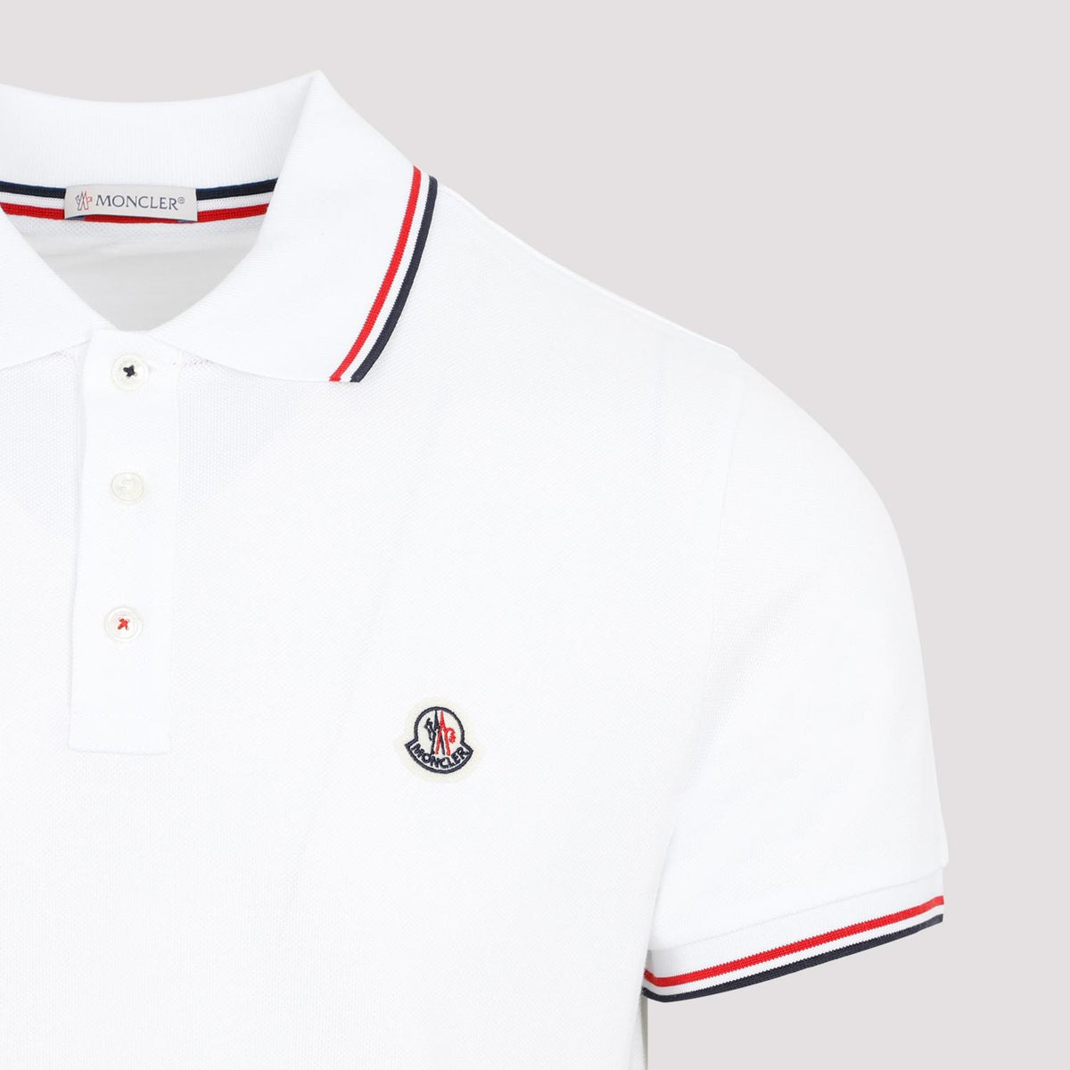 Moncler Short Sleeve Polo Shirt Men’s Cotton Black