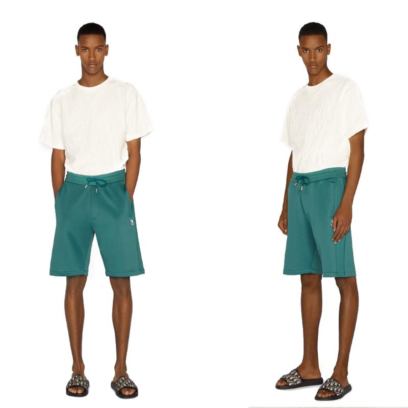 DIOR Oblique Casual Fit White Terry Cotton Jacquard T-Shirt