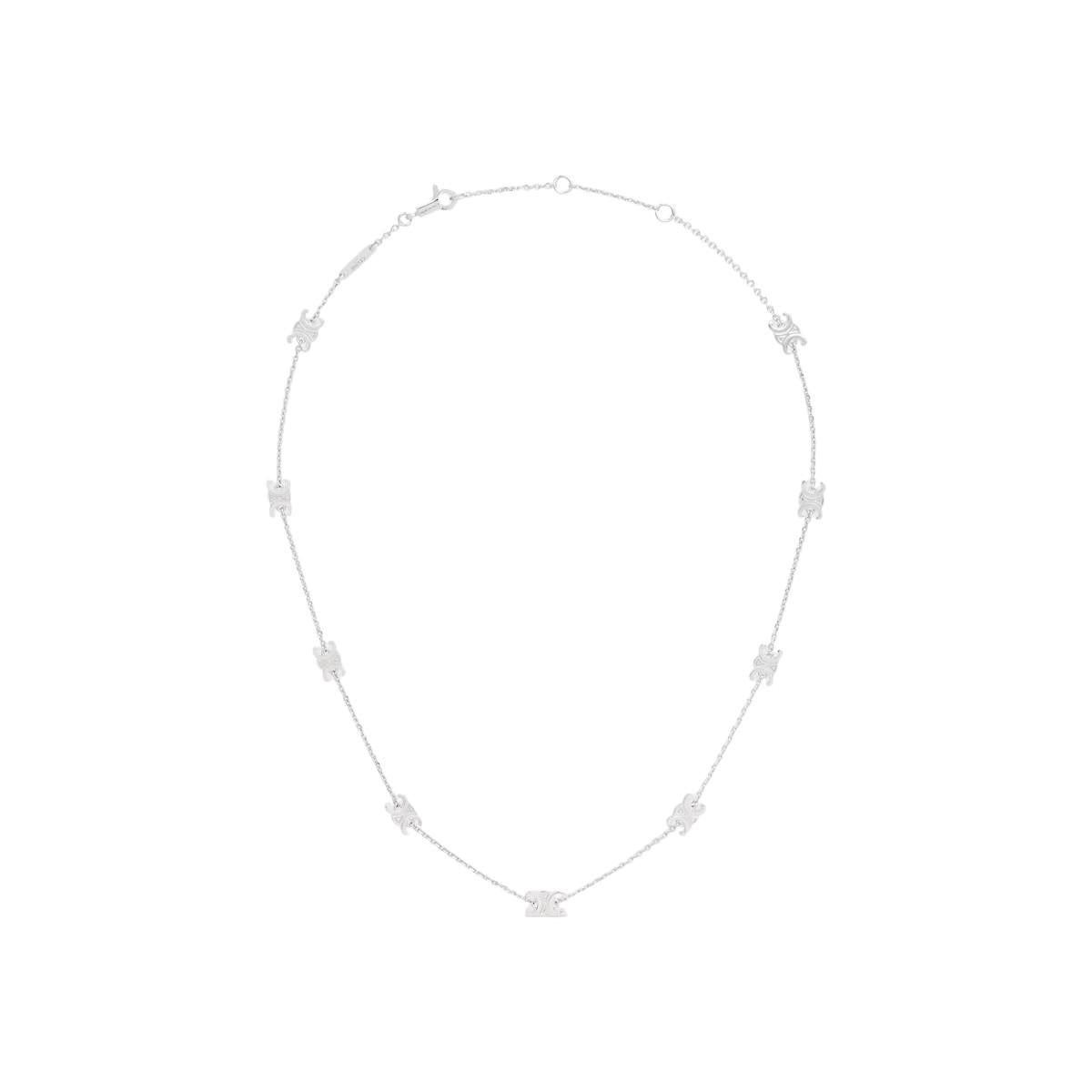 CELINE Mini Triomphe Necklace Gold-Finish Brass Pendant