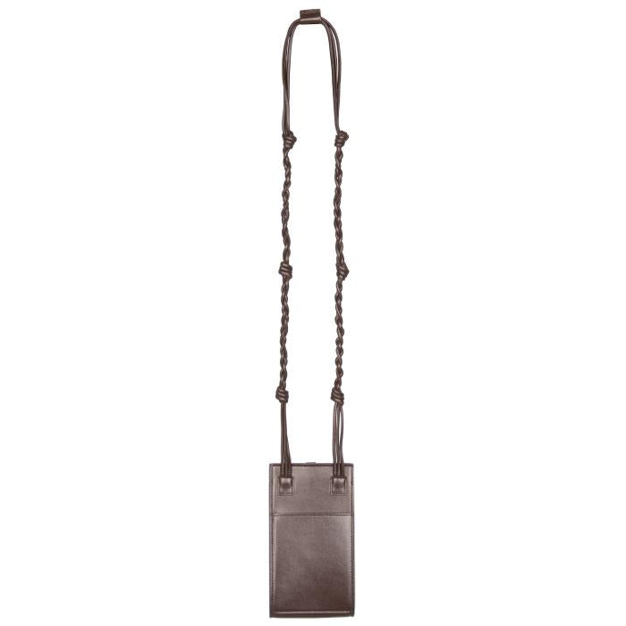 JIL SANDER Tangle Phone Holder Crossbody Bag Ebony Unisex